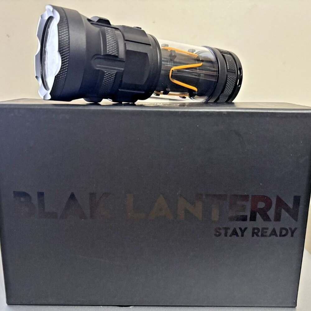 Blak Lantern, 6000+ lumen Flashlight, Black - New